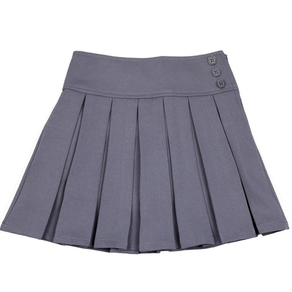 Bienzoe Classical Pleated School Uniform/Dance /Fashion Skirt Grey Size 7 - Picture 1 of 4